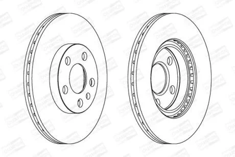 Диск гальмівний CHAMPION 562033CH