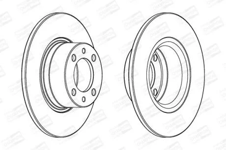 Диск гальмівний передній (кратно 2) MB A-Class (W168) (97-05) CHAMPION 562049CH