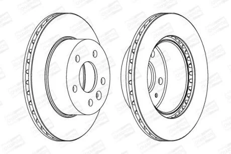 Диск гальмівний CHAMPION 562054CH
