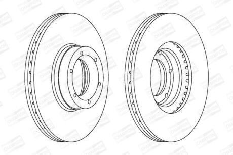 Диск гальмівний CHAMPION 562105CH