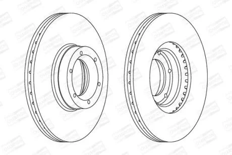 Диск гальмівний CHAMPION 562105CH