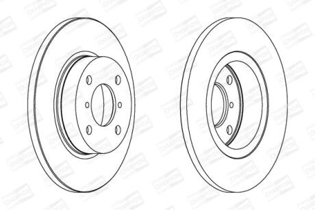 Диск гальмівний CHAMPION 562124CH