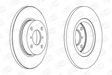 Диск гальмівний CHAMPION 562124CH