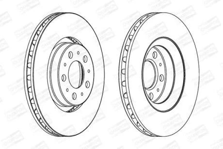 Диск гальмівний CHAMPION 562173CH