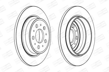 Диск гальмівний CHAMPION 562174CH