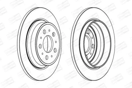 Диск гальмівний CHAMPION 562174CH