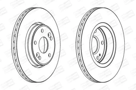 Диск гальмівний CHAMPION 562182CH