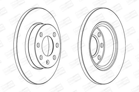 Диск гальмівний CHAMPION 562195CH