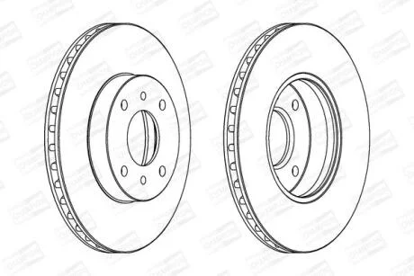 Диск гальмівний CHAMPION 562232CH
