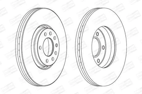 Диск гальмівний CHAMPION 562240CH