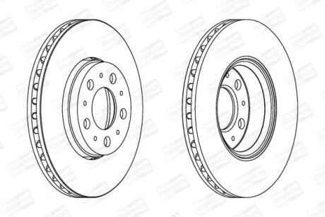 Диск гальмівний CHAMPION 562244CH