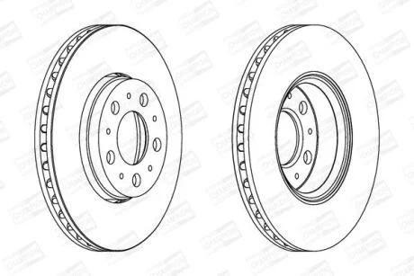 Диск гальмівний CHAMPION 562244CH