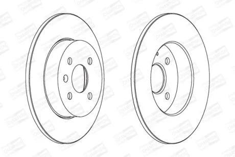Диск гальмівний CHAMPION 562254CH
