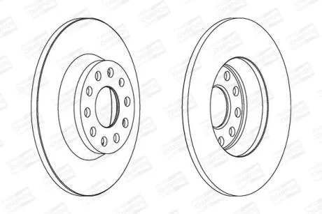 Диск гальмівний CHAMPION 562258CH