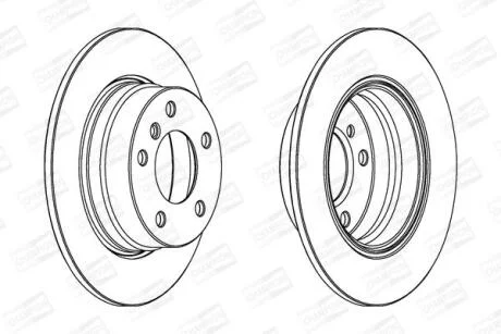 Диск гальмівний CHAMPION 562259CH