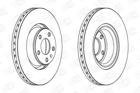 Диск гальмівний CHAMPION 562265CH-1