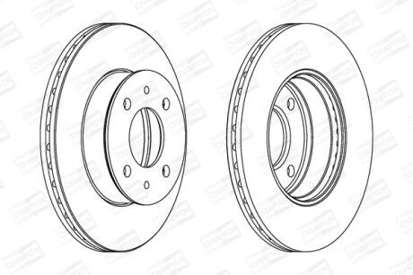 Диск гальмівний CHAMPION 562273CH