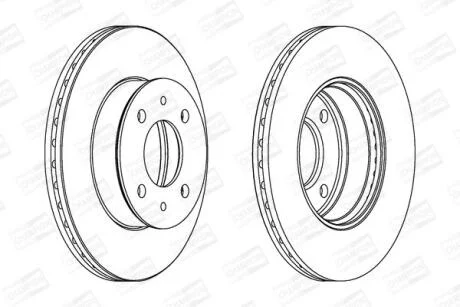 Диск гальмівний CHAMPION 562273CH