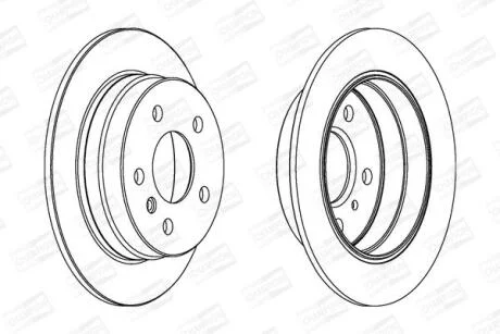 Диск гальмівний CHAMPION 562274CH