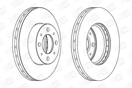 Диск гальмівний CHAMPION 562296CH