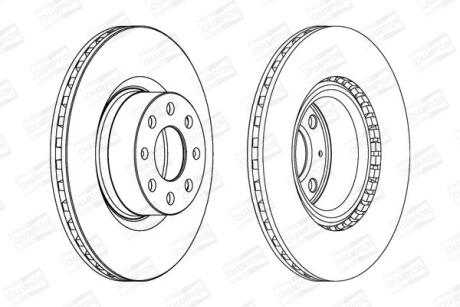 Диск гальмівний CHAMPION 562297CH