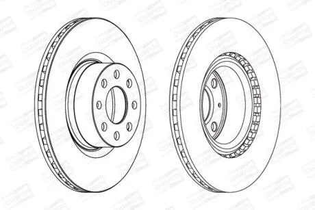 Диск гальмівний CHAMPION 562297CH