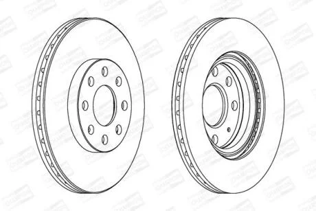 Диск гальмівний CHAMPION 562304CH