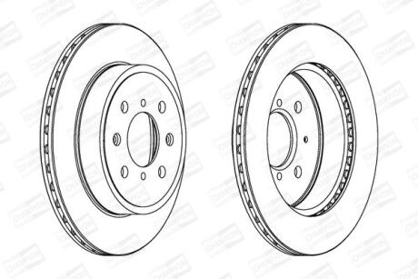Диск гальмівний CHAMPION 562308CH