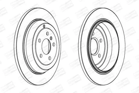 Диск гальмівний CHAMPION 562324CH