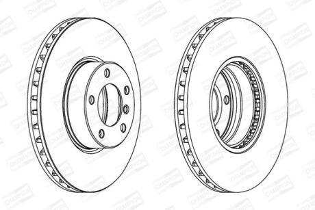 Диск гальмівний CHAMPION 562384CH-1
