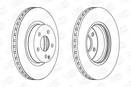 Диск гальмівний CHAMPION 562386CH