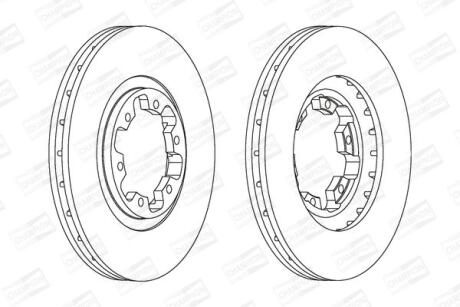 Диск гальмівний CHAMPION 562388CH