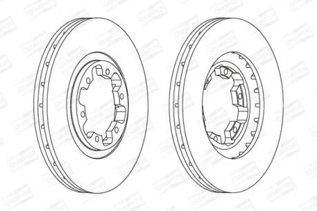 Диск гальмівний CHAMPION 562388CH