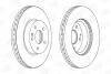Диск гальмівний передній (кратно 2) MB V-Class (W447) (14-), Viano (W639) (03-) CHAMPION 562392CH (фото 1)