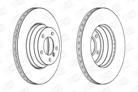 Диск гальмівний CHAMPION 562395CH-1