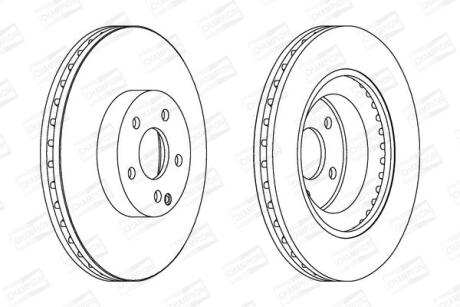 Диск гальмівний CHAMPION 562396CH-1