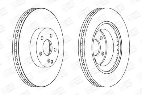 Диск гальмівний CHAMPION 562396CH-1