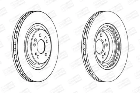 Диск гальмівний CHAMPION 562402CH-1