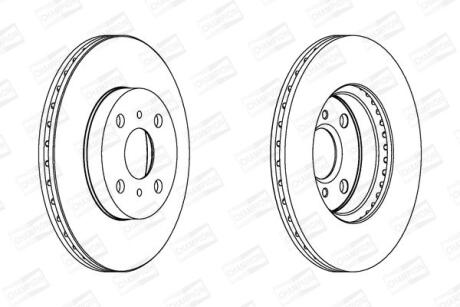 Диск гальмівний CHAMPION 562409CH