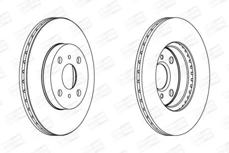Диск гальмівний CHAMPION 562409CH