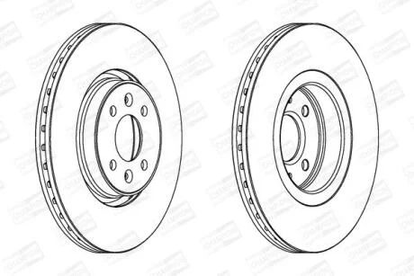 Диск гальмівний CHAMPION 562410CH