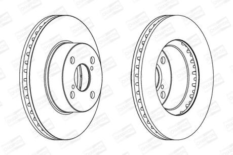 Диск гальмівний CHAMPION 562414CH
