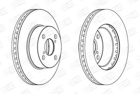 Диск гальмівний CHAMPION 562414CH