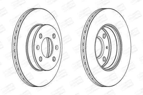 Диск гальмівний CHAMPION 562425CH