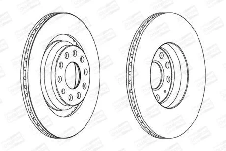 Диск гальмівний CHAMPION 562432CH
