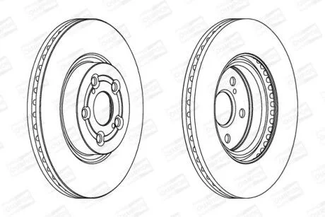 Диск гальмівний CHAMPION 562439CH