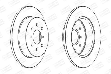 Диск гальмівний CHAMPION 562440CH