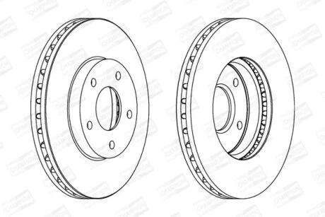Диск гальмівний CHAMPION 562441CH