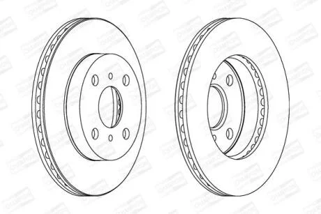 Диск гальмівний CHAMPION 562443CH