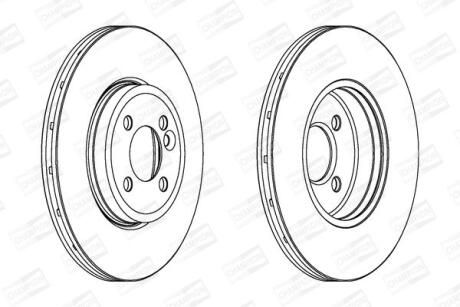 Диск гальмівний CHAMPION 562444CH